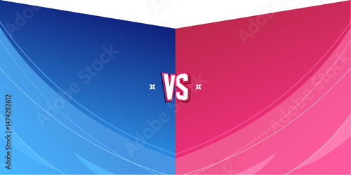Vs versus match background banner for team fight, gaming, sports, tournaments, battle, competition banner