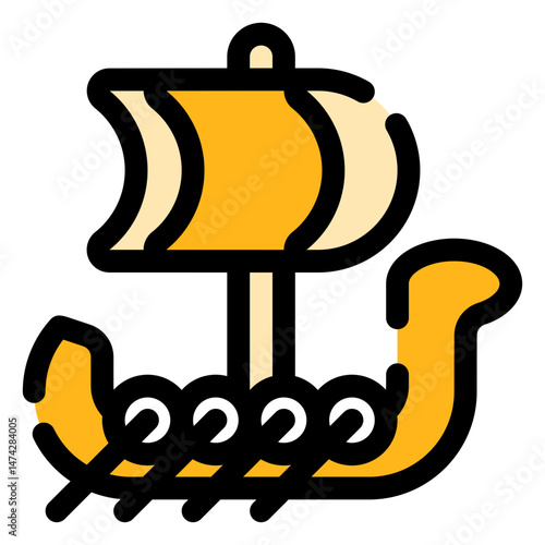 viking ship icon