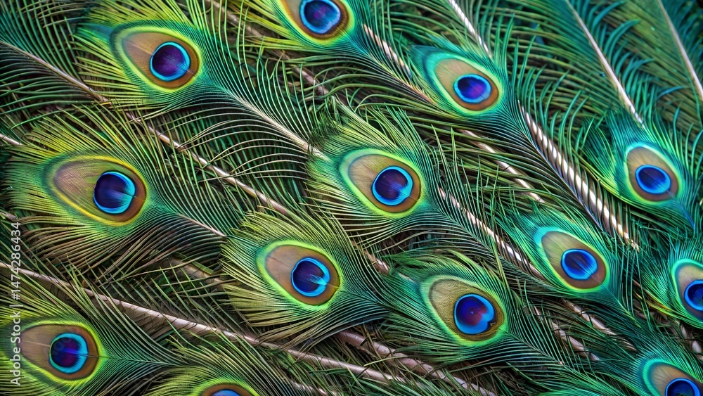 Obraz premium peacock feather background