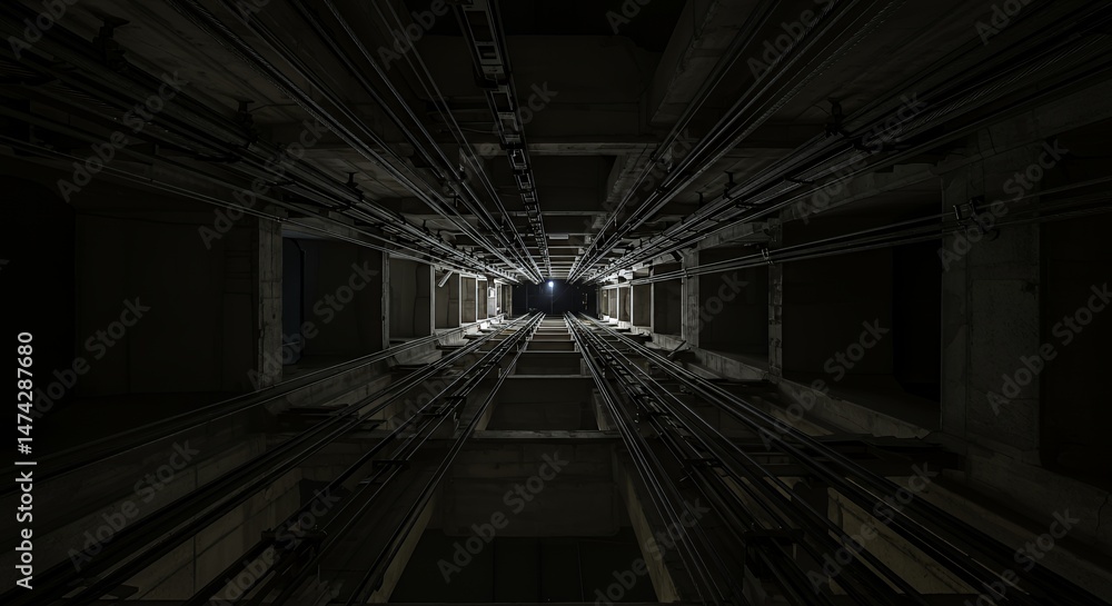 custom made wallpaper toronto digitalElevator Shaft View