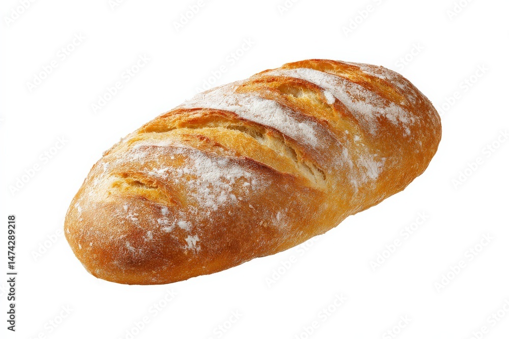 Golden-brown crusty loaf of bread, freshly baked. Golden-brown crusty loaf of bread, freshly baked.