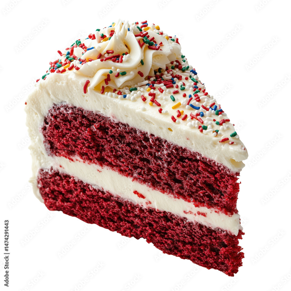 chocolate cake on transparent background