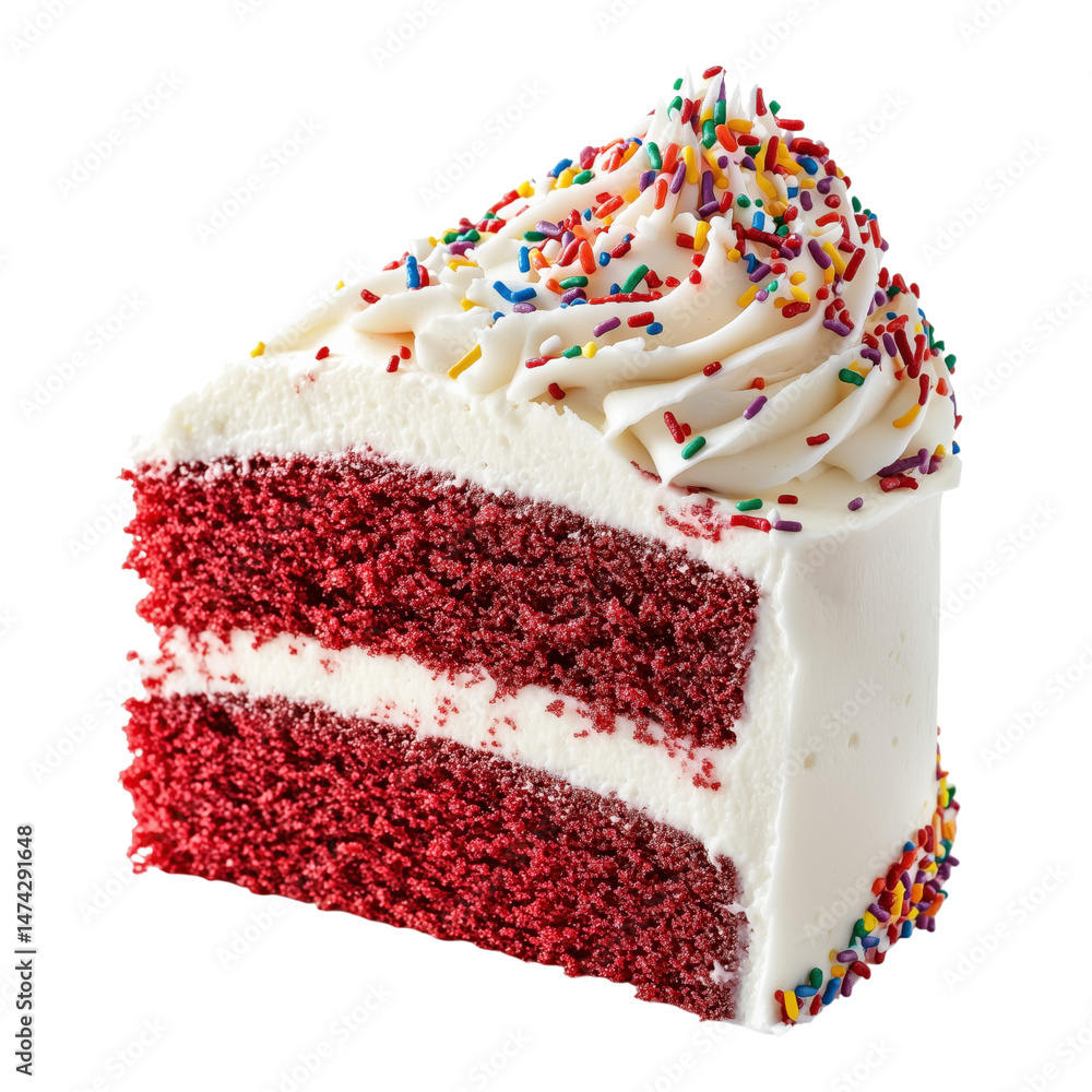 chocolate cake on transparent background