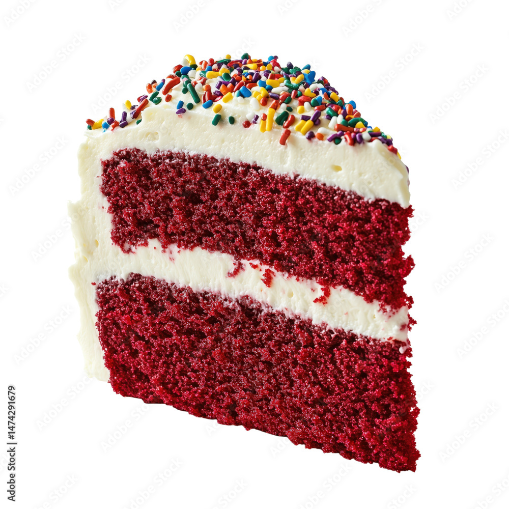 chocolate cake on transparent background