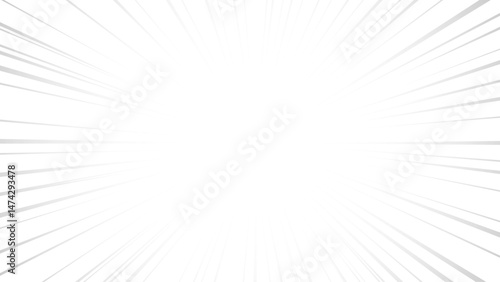 Comic gray sun ray effect, sunburst backdrop pattern.