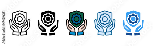 Reliable Service Icon Set Multiple Style Collection