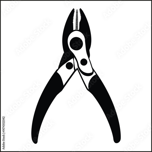 Pliers Silhouette Clipart