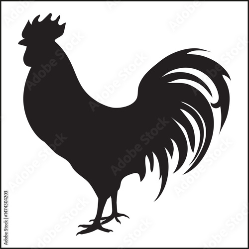 Rooster Silhouette Clipart