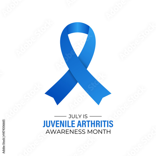Juvenile Arthritis awareness month is july medical concept. Juvenile arthritis causes joint swelling, pain, and stiffness, making everyday activities difficult for affected children.