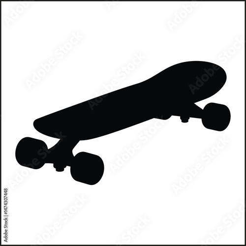 Skateboard Silhouette Clipart