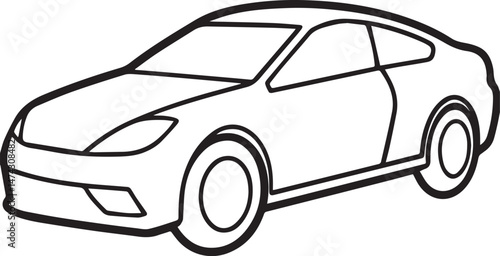 Car outline vector illustraion