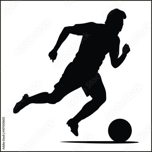 Soccer Silhouette Clipart