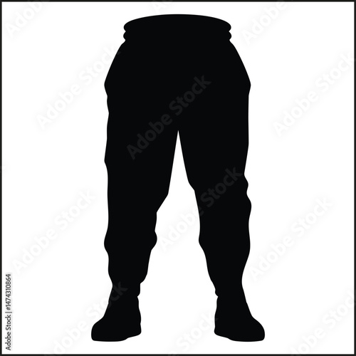 Sweats Silhouette Clipart