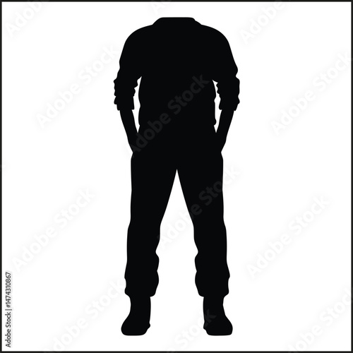 Sweats Silhouette Clipart
