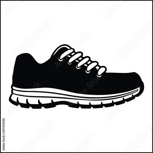 Tennis Shoes Silhouette