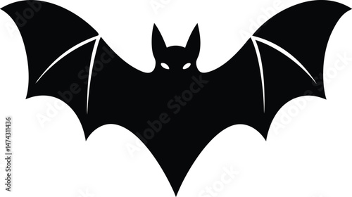 Bat Flying Icon Vector Illustration