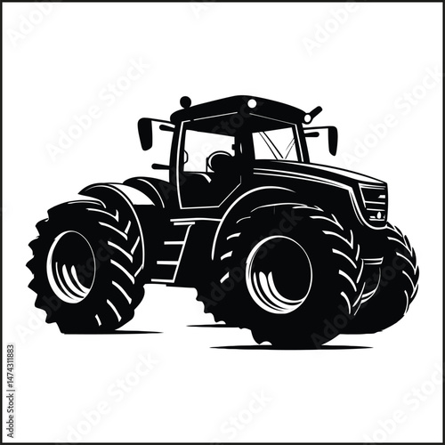 Tractor Silhouette Clipart