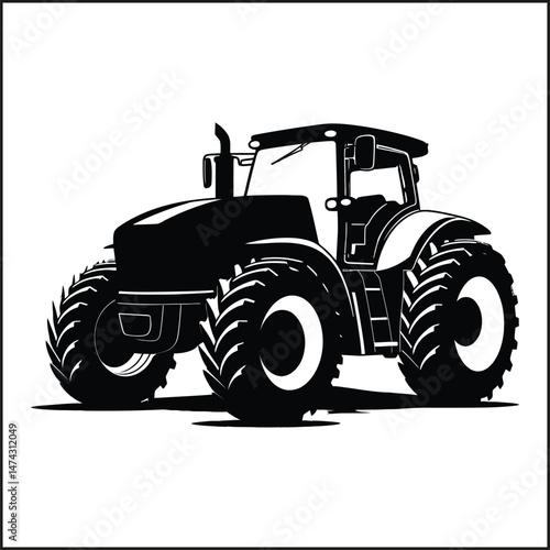 Tractor Silhouette Clipart