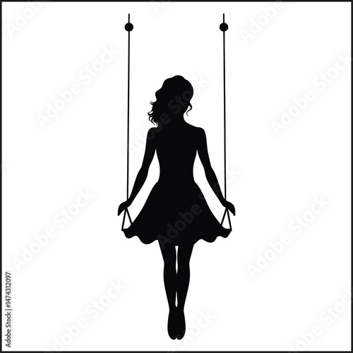 Trapeze Silhouette Clipart