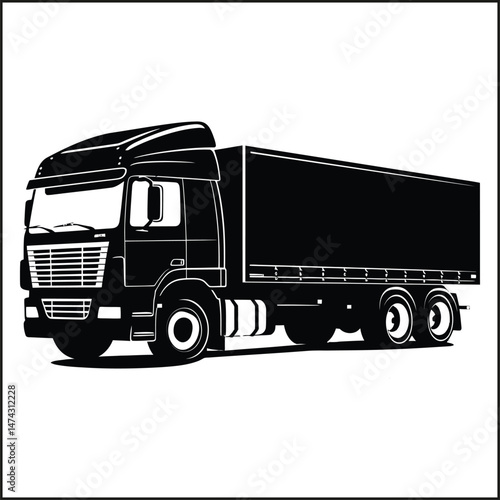 Truck Silhouette Clipart