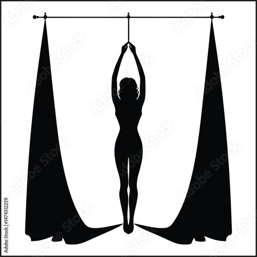 Trapeze Silhouette Clipart