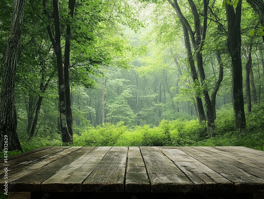 Nature Podium For A Product Display In A Forest Area Nature Podium For A Product Display In A Forest Area