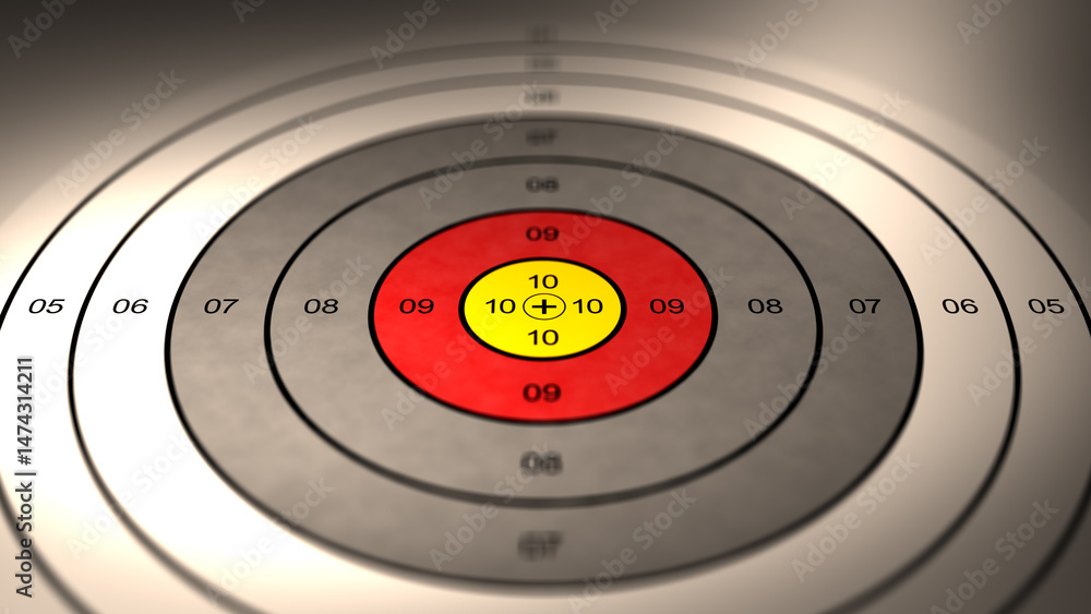 Naklejka premium Camera Pans over Military Target 2