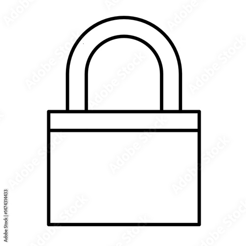 locked padlock icon design