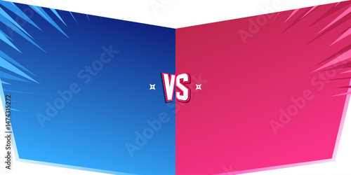 Vs versus match background banner for team fight, gaming, sports, tournaments, battle, competition banner