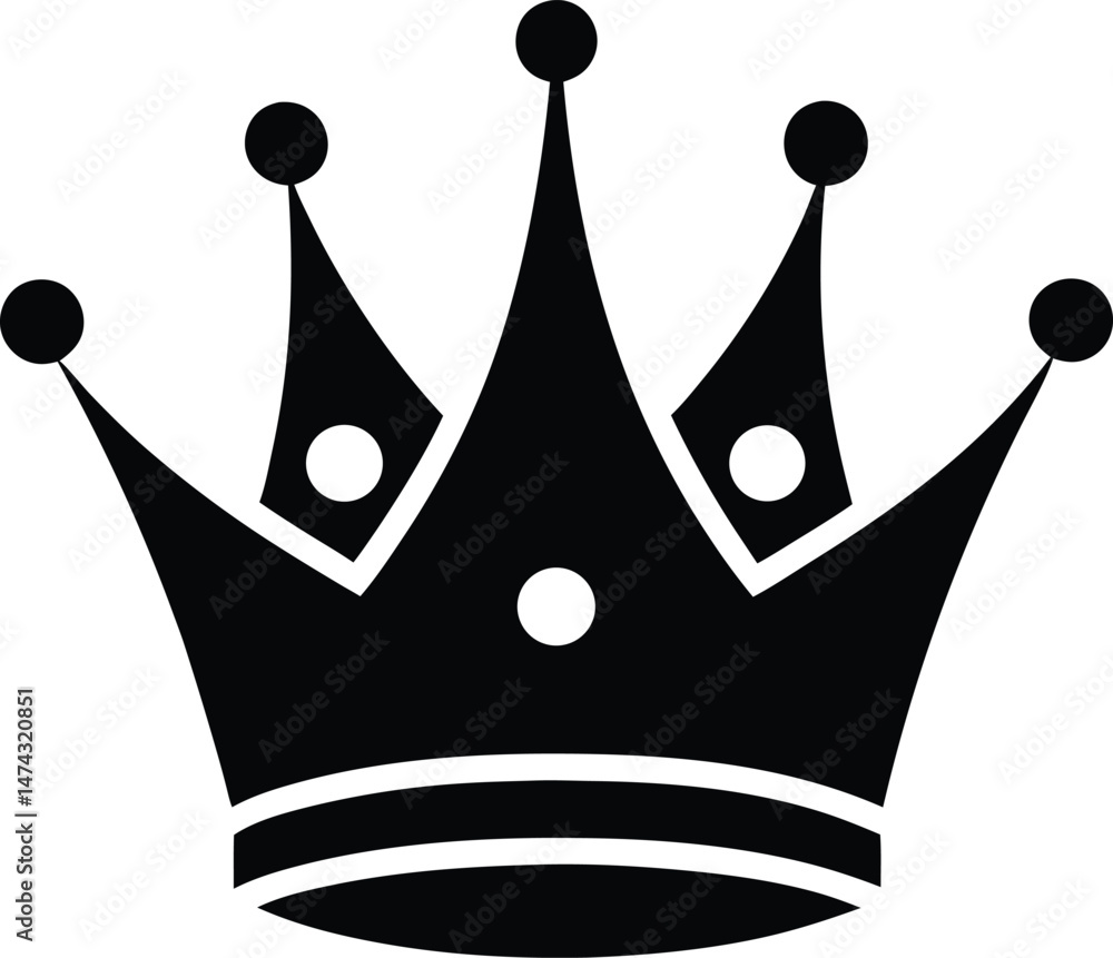 heraldic crown stencil icon vector illustration heraldic crown stencil icon vector illustration