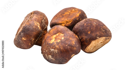 Wallpaper Mural Fresh Boletus Mushrooms on White Background - Isolated Culinary Delight Torontodigital.ca