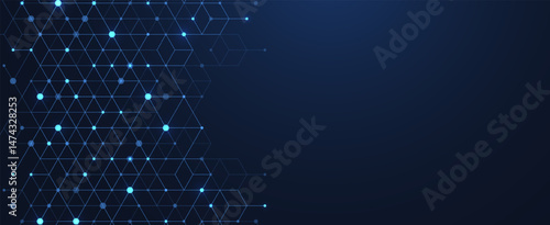 Abstract digital blockchain cube blocks concept. 3D big data cubes quantum computer technology idea. Artificial intelligence data core cubes design element
