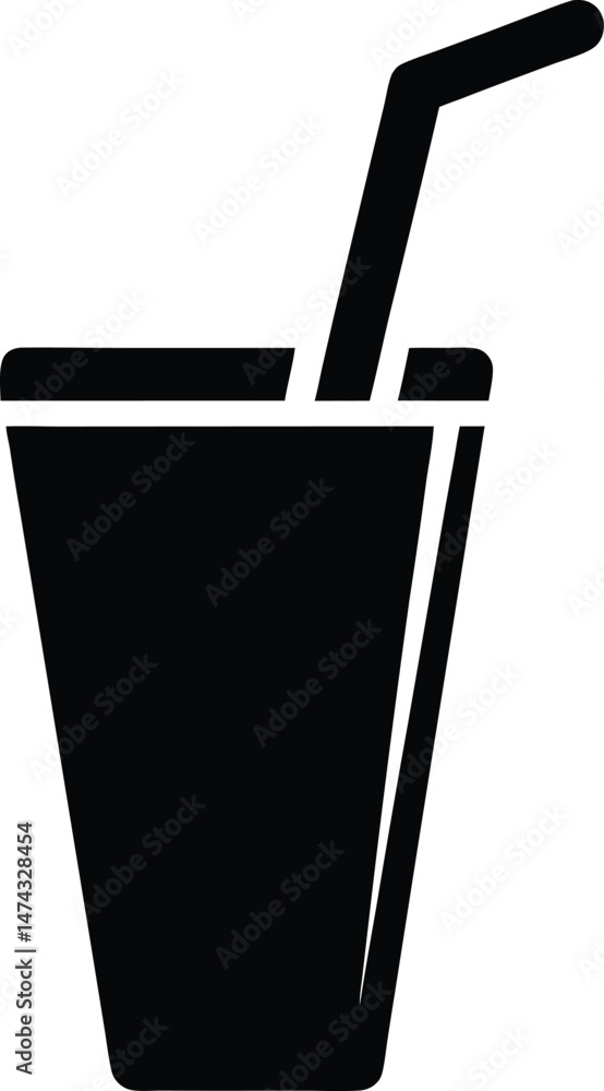 party drink straw icon vector illustration party drink straw icon vector illustration