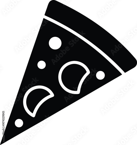 pizza slice icon vector illustration