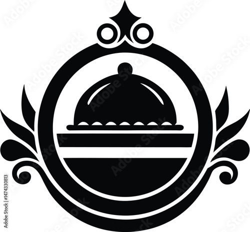 restaurant logo icon vector illustration