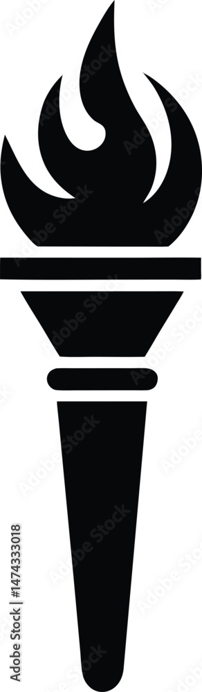torch icon vector illustration torch icon vector illustration