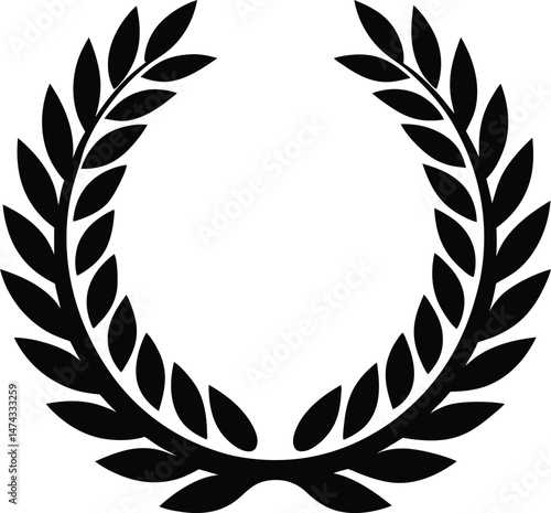 victory wreath icon vector illustration