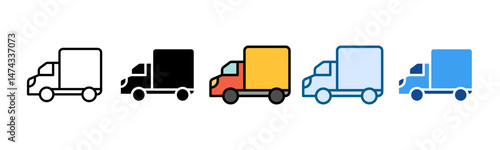 TransportationIcon Set Multiple Style Collection