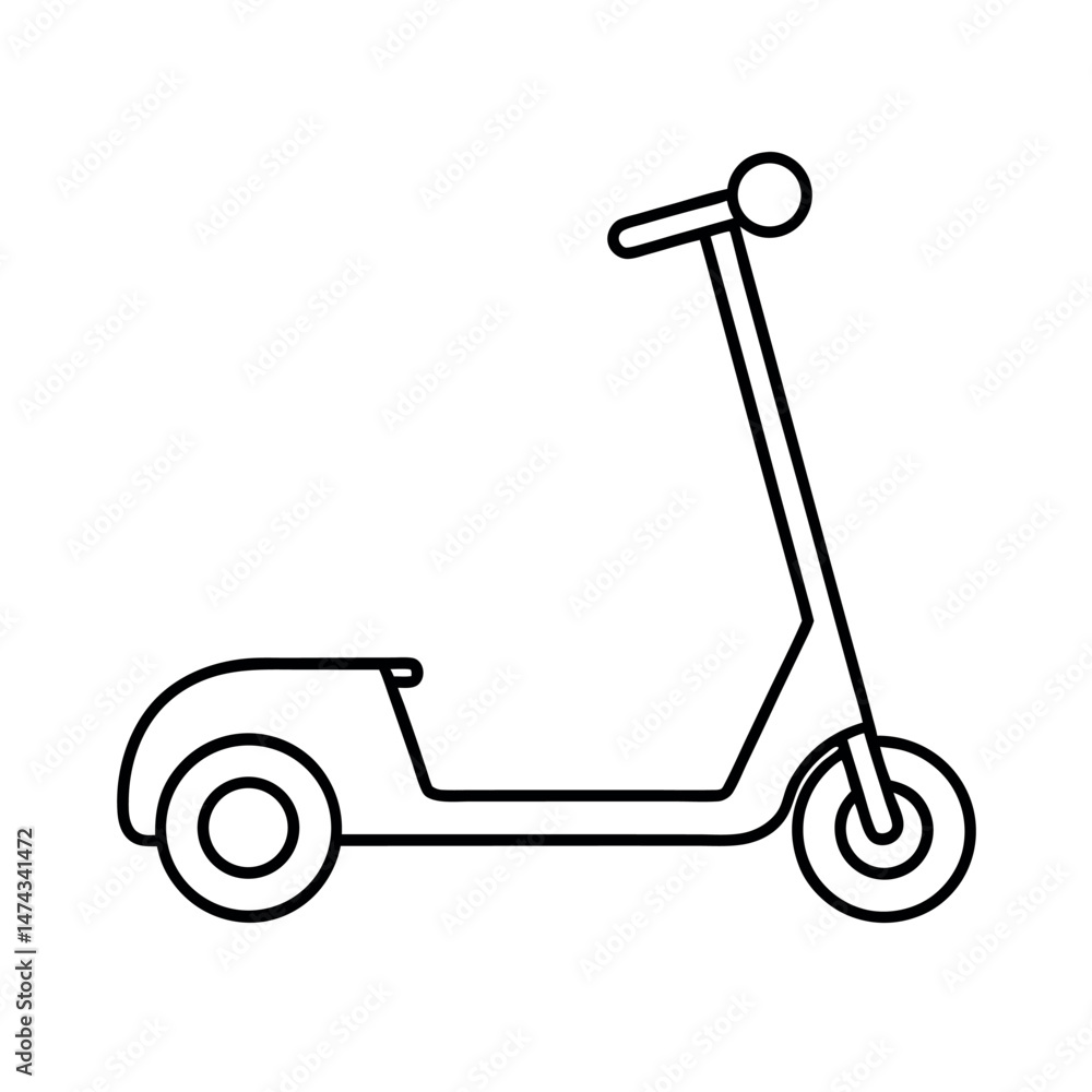 scooter line art illustration scooter line art illustration
