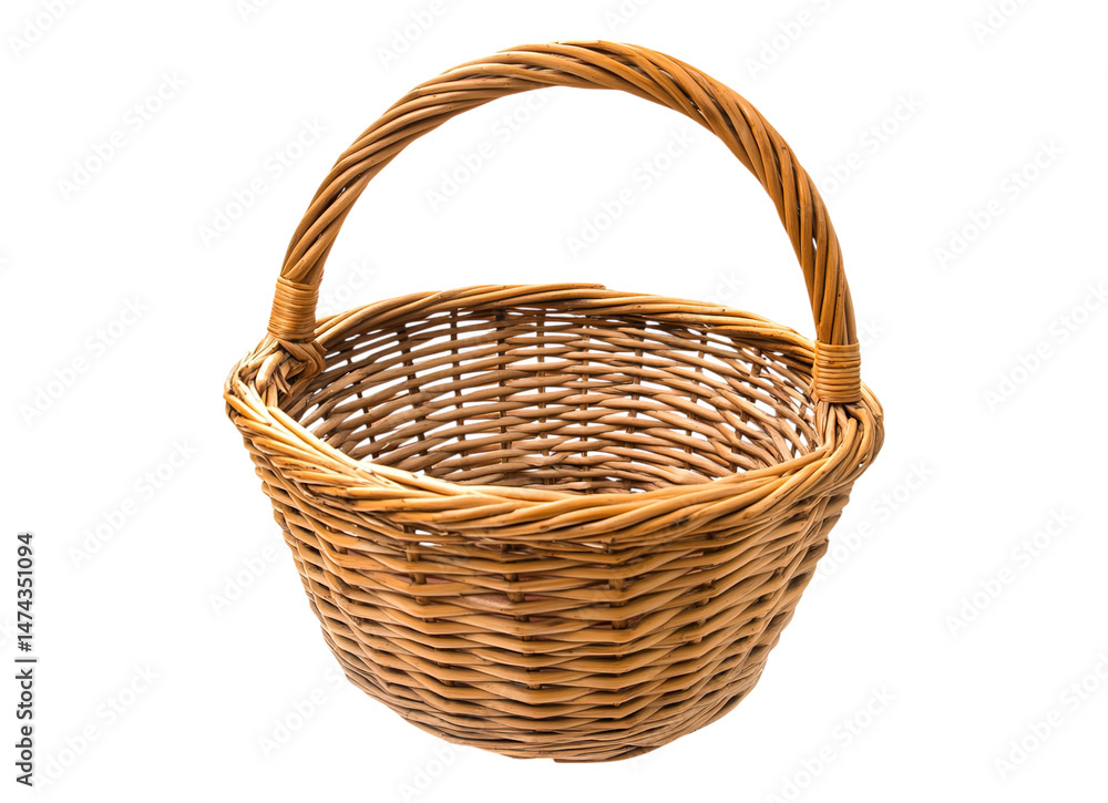 Fototapeta premium A wicker basket overflows