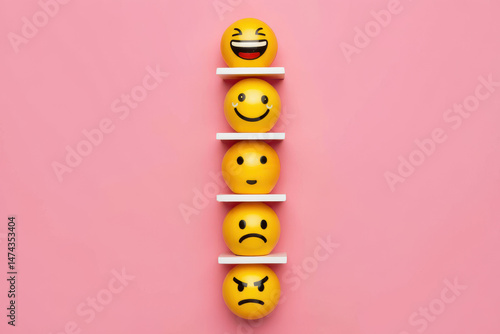 Emoji Scale Visualizing Emotional Spectrum from Joy to Anger