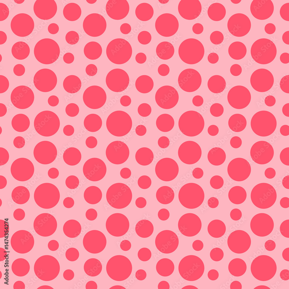 Pink Seamless Pattern Design featuring Red Circles perfect for textile prints wallpaper backgrounds and digital designs Pink Seamless Pattern Design featuring Red Circles perfect for textile prints wallpaper backgrounds and digital designs