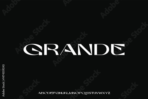 Display alphabet font vector design suitable for headline, poster, logo, magazine and many more