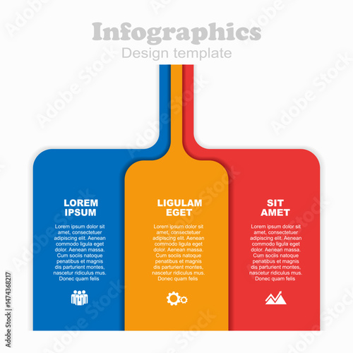 Infographic design template with place for your data. Vector illustration.