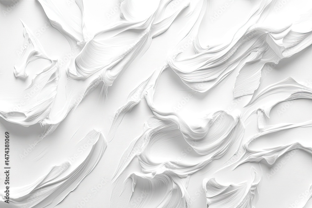 Obraz premium Abstract white textured strokes