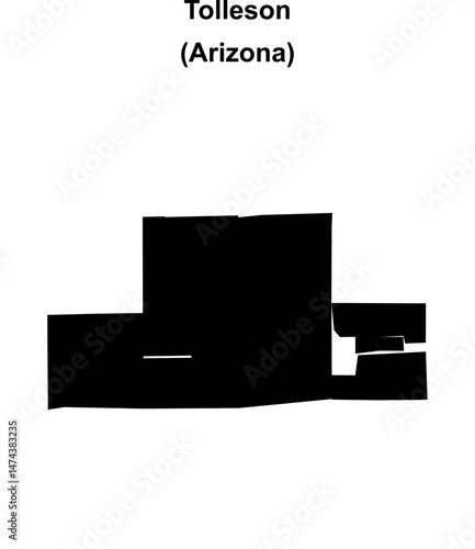 Tolleson (Arizona) blank outline map