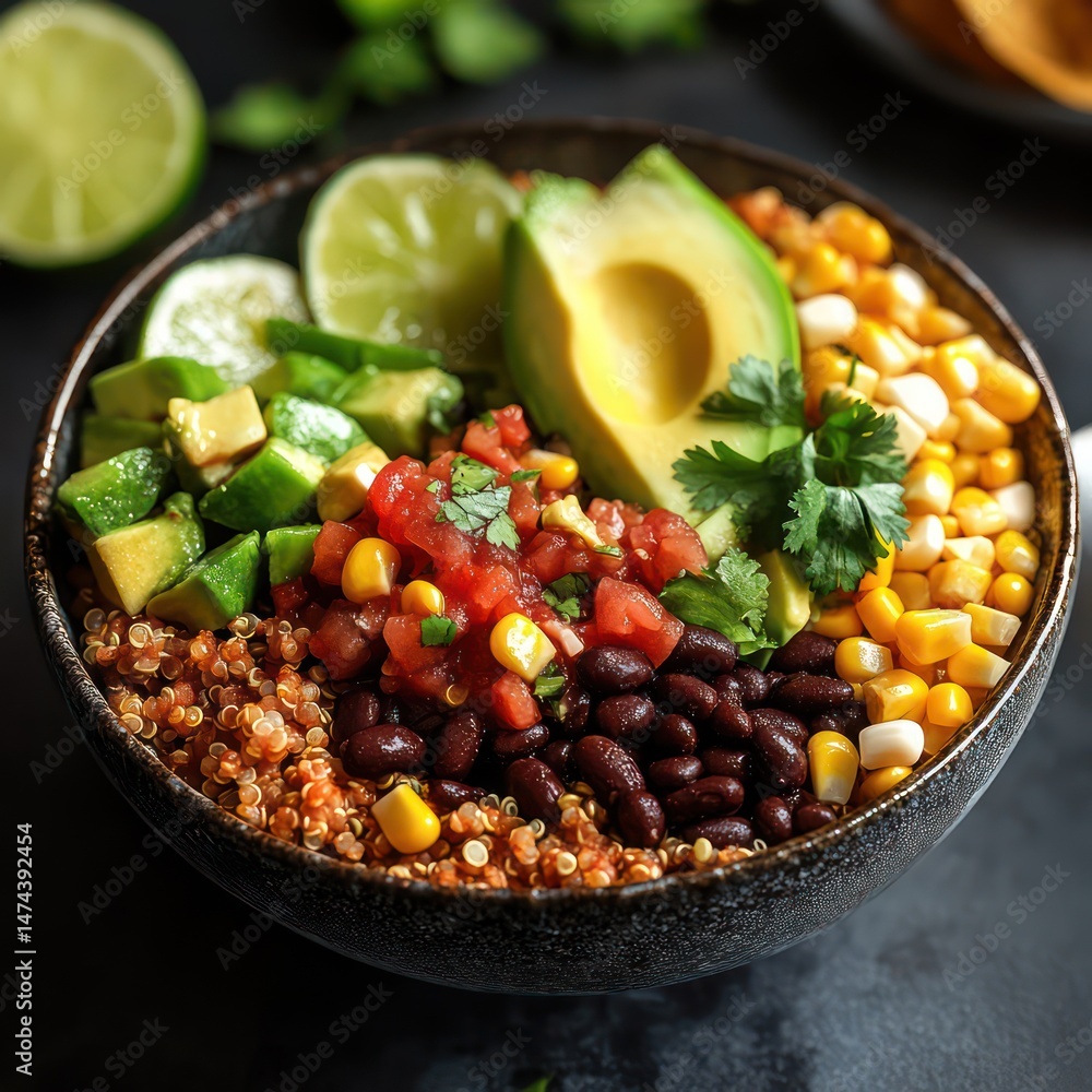 Colorful bowl of healthy food Colorful bowl of healthy food