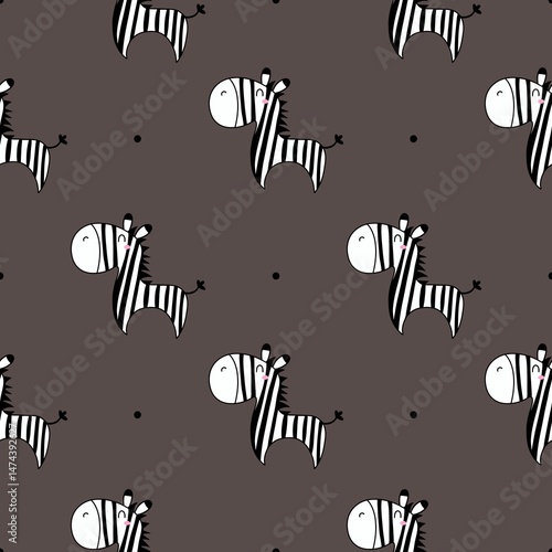 Colorful hand-painted cartoon horse pattern seamless stickers, miscellaneous, wrapping paper fashion clothing men and women children education