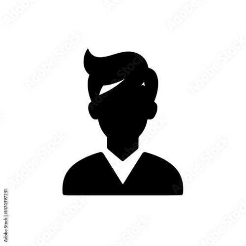 Waving Person Silhouette for Greeting and Communication Design