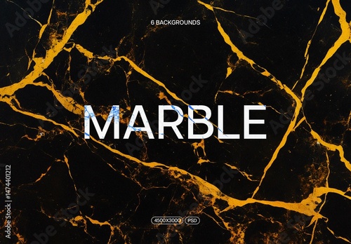 Black Gold Marble Textures